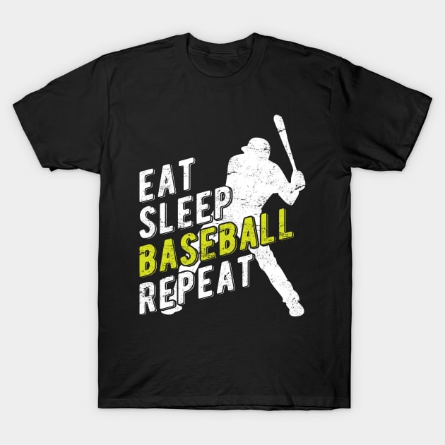 Eat Sleep Baseball Repeat T-Shirt by themerchnetwork